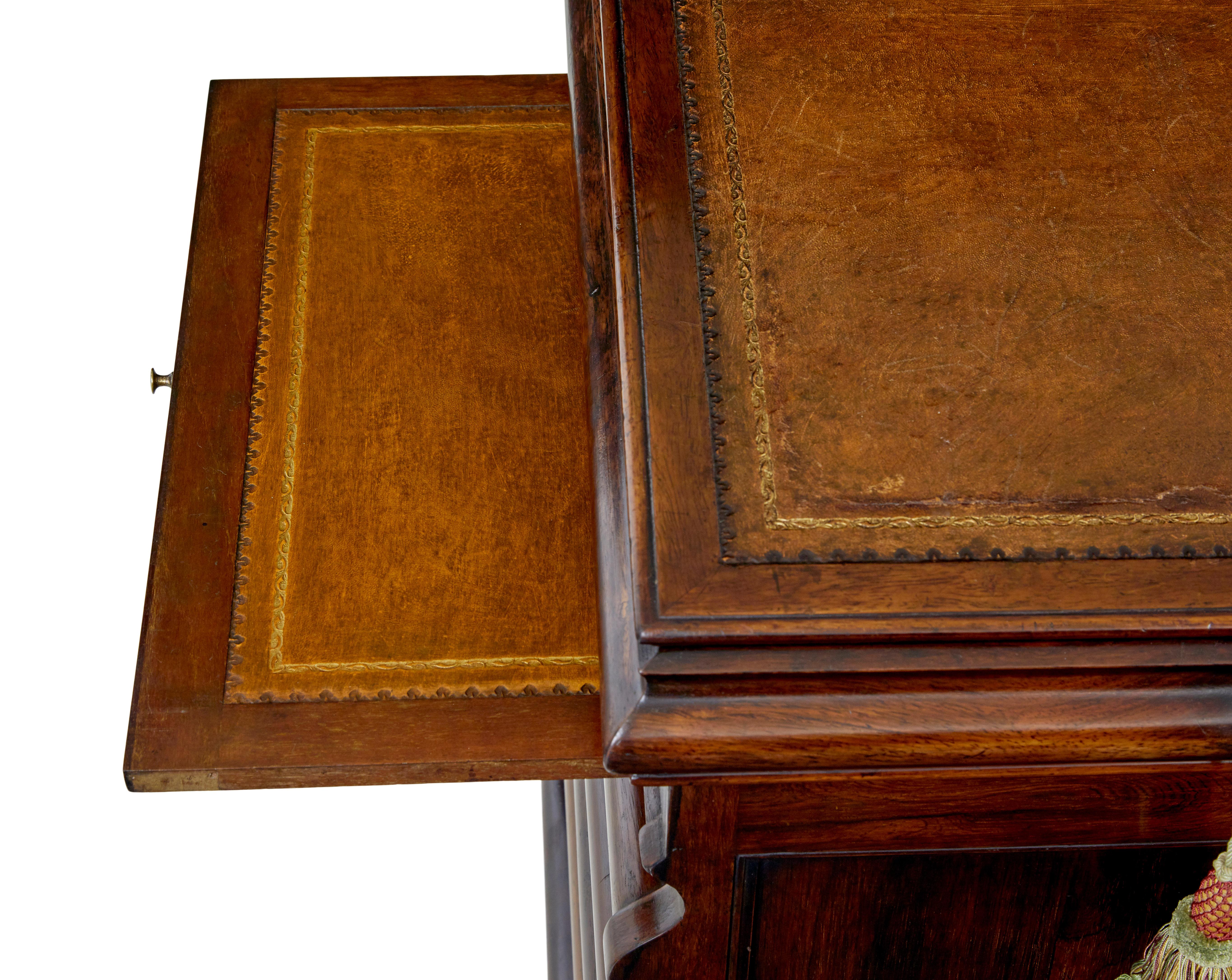 William IV 19. Jahrhundert geformt davenport Schreibtisch im Angebot 5