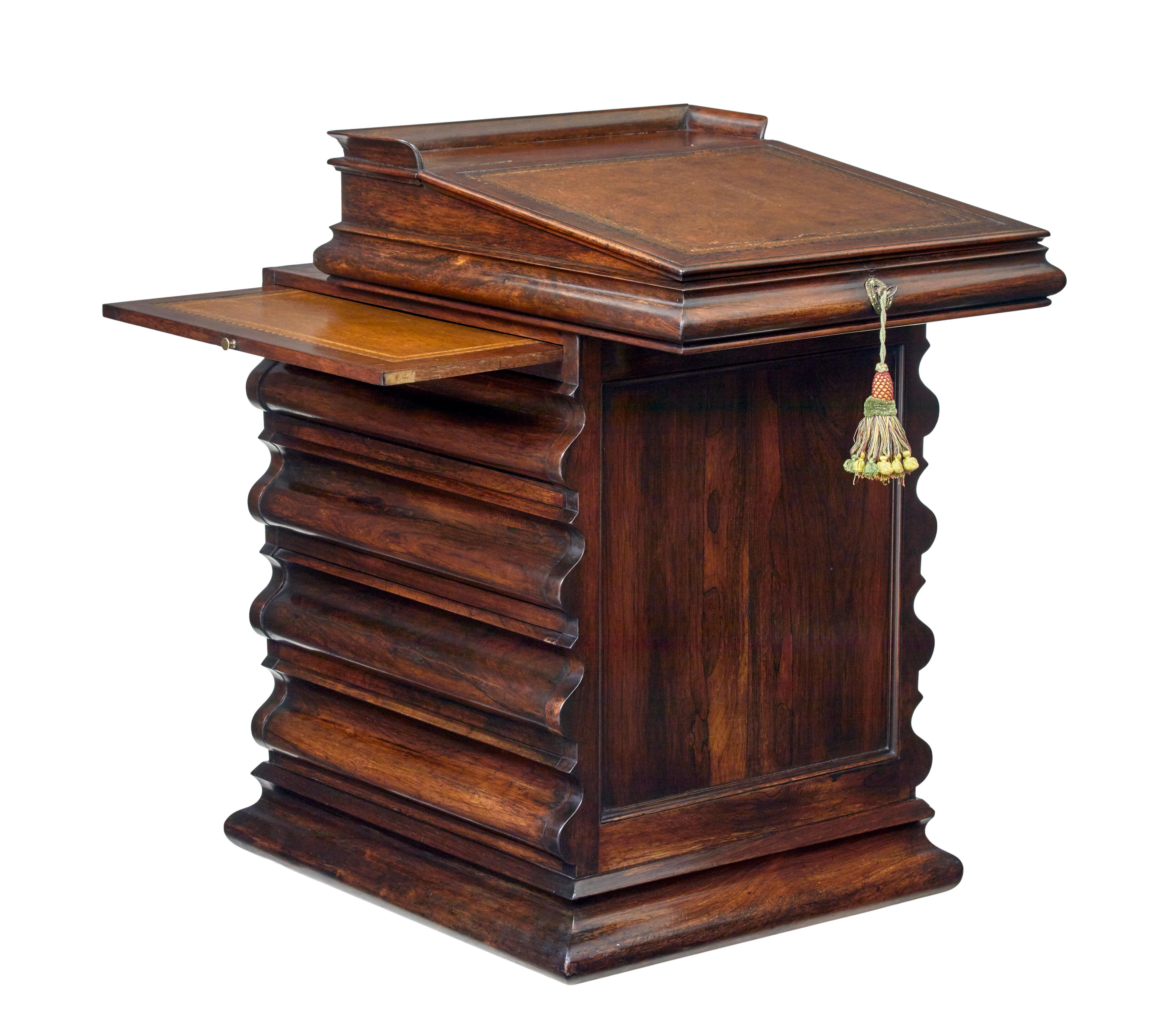 William IV 19. Jahrhundert geformt davenport Schreibtisch (William IV.) im Angebot