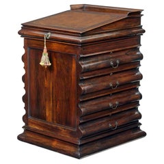 William IV 19th century shaped davenport desk