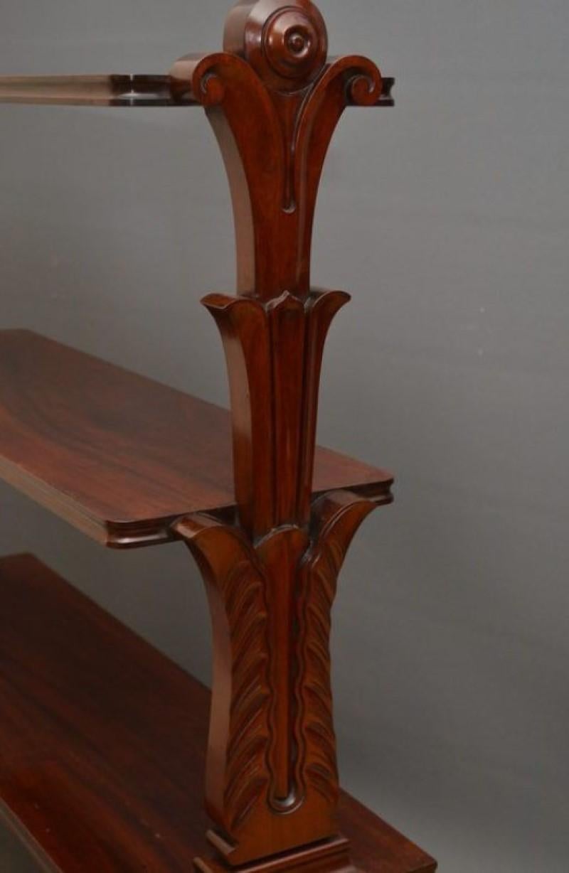 William IV 3 Tiere Bookcase Stand In Good Condition For Sale In Whaley Bridge, GB
