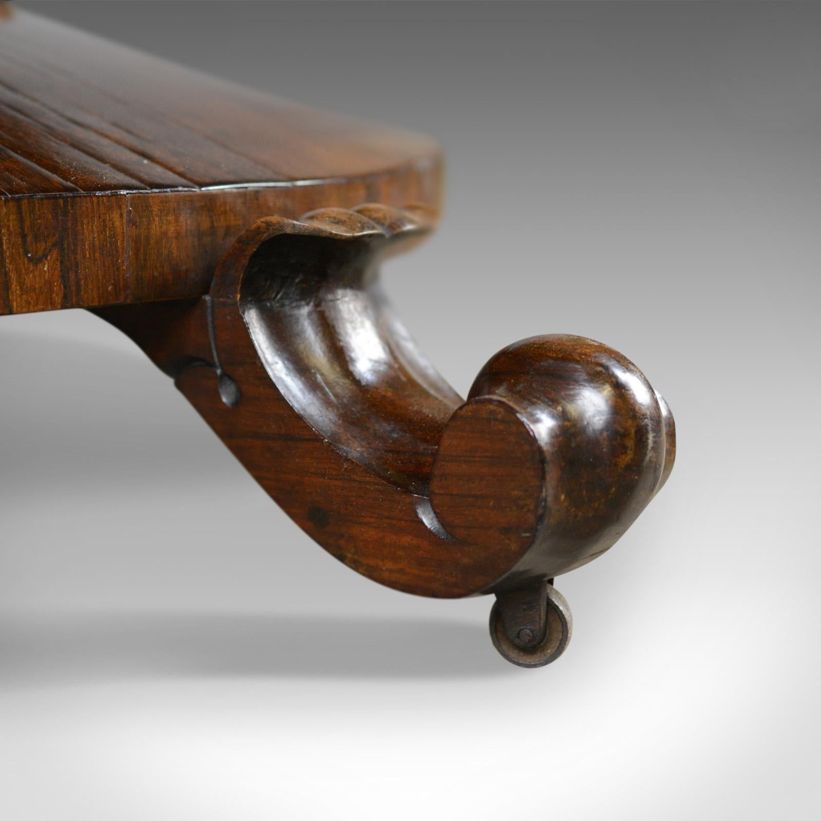 William IV Antique Breakfast Table English, Rosewood Tilt Top Dining, circa 1835 3