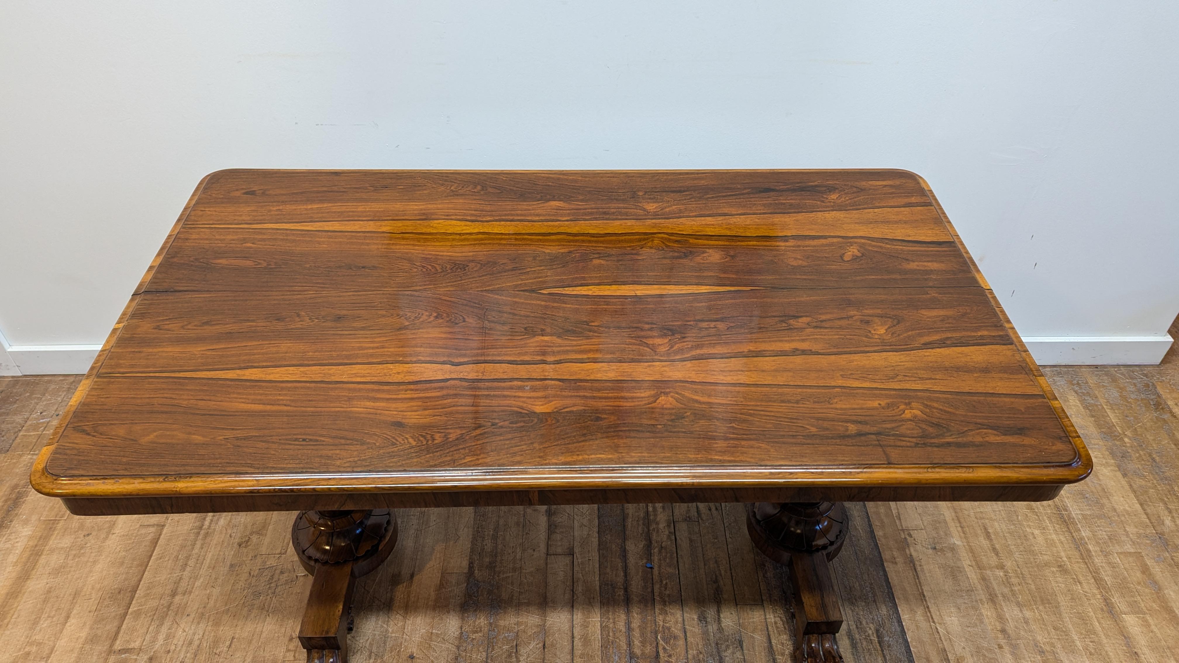 Anglais Table de bibliothèque ancienne William IV en vente