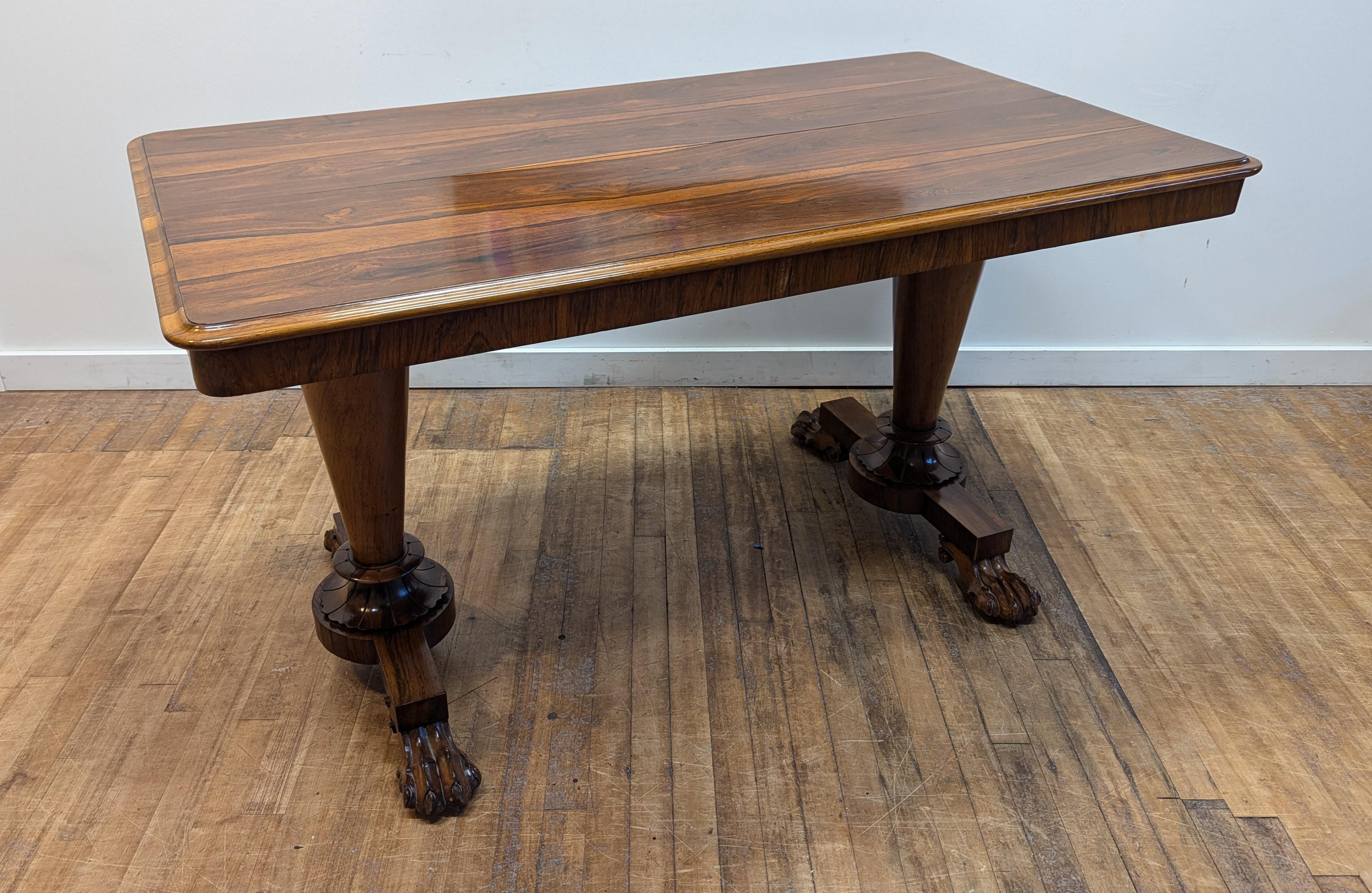 Table de bibliothèque ancienne William IV Bon état - En vente à New York, NY