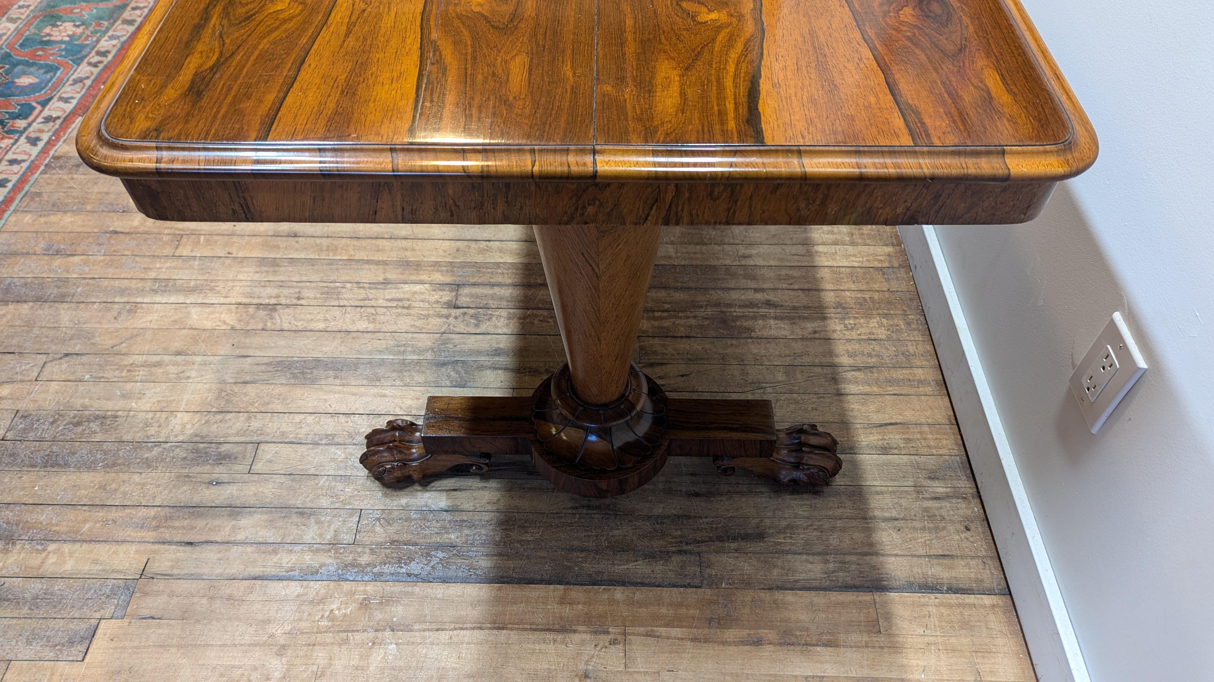 Milieu du XIXe siècle Table de bibliothèque ancienne William IV en vente