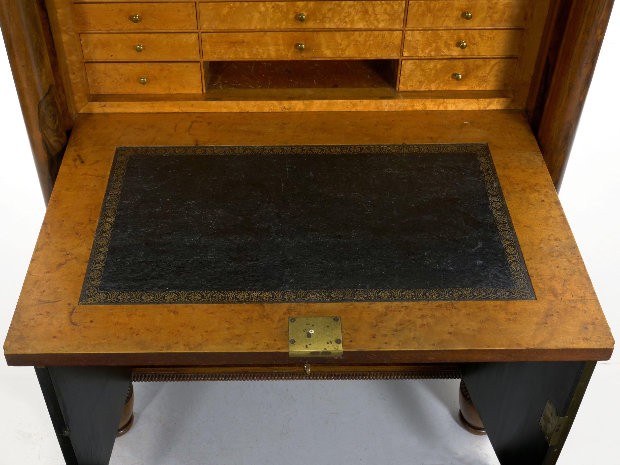 William IV Antique Rosewood Writing Desk Secrétaire á Abattant, English 10