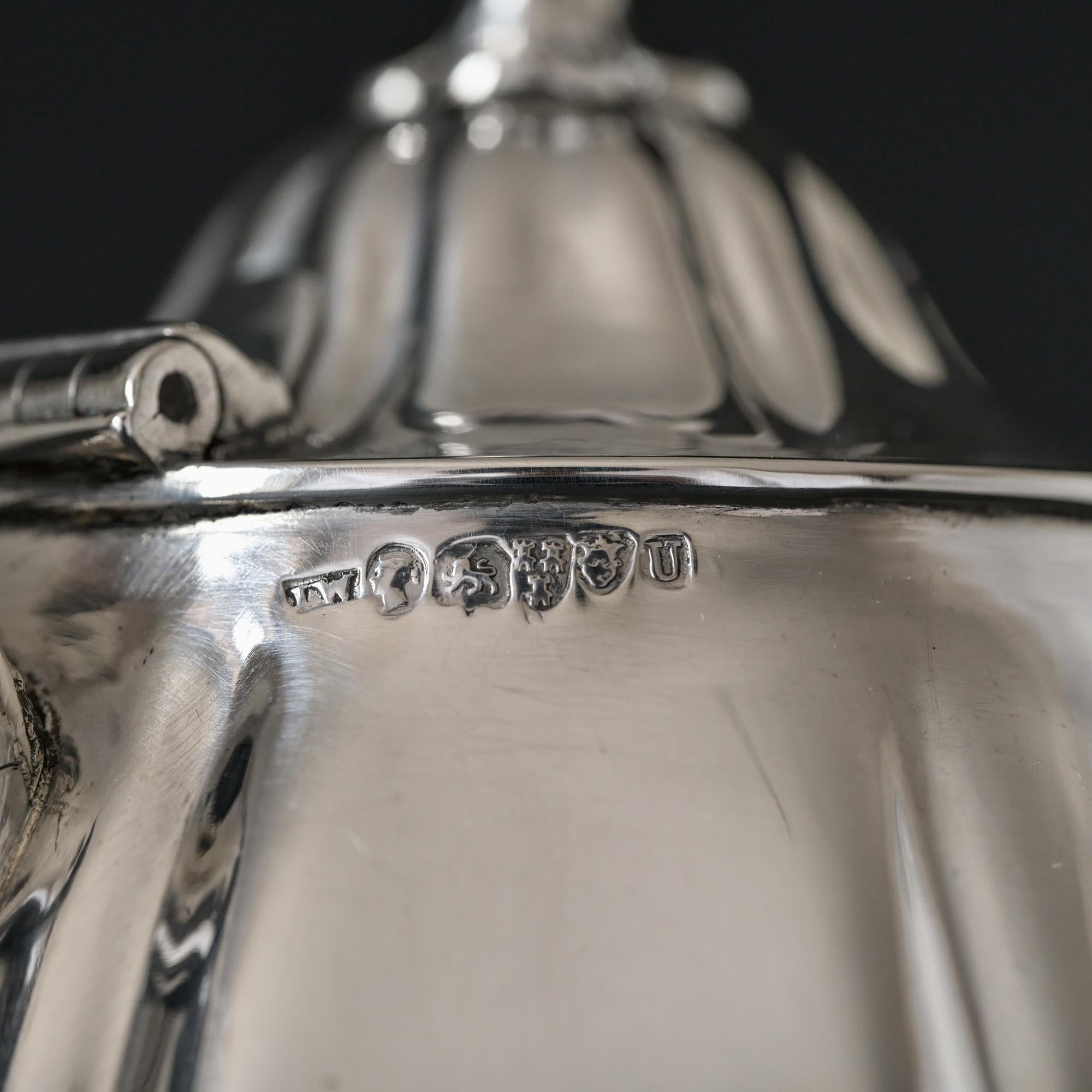 Tetera de plata antigua William IV en venta 5