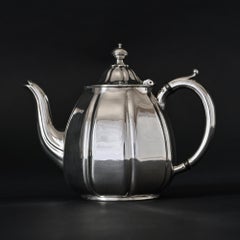 William IV antique silver teapot