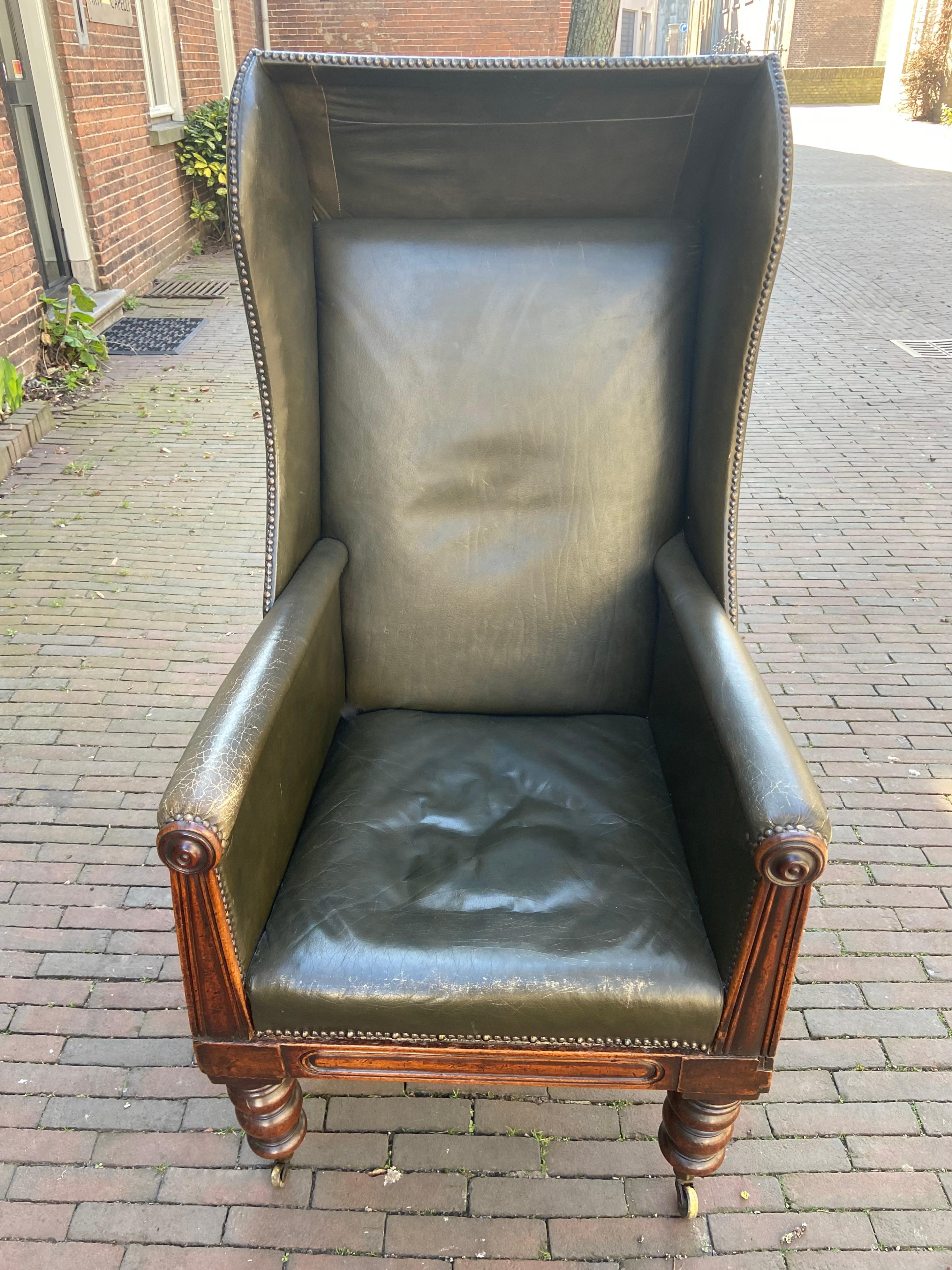 Hand-Carved William IV armchair  For Sale