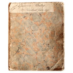Antique William IV Augusta Hewlett's 1835-1847 Penmanship Notebook Typography Spencerian