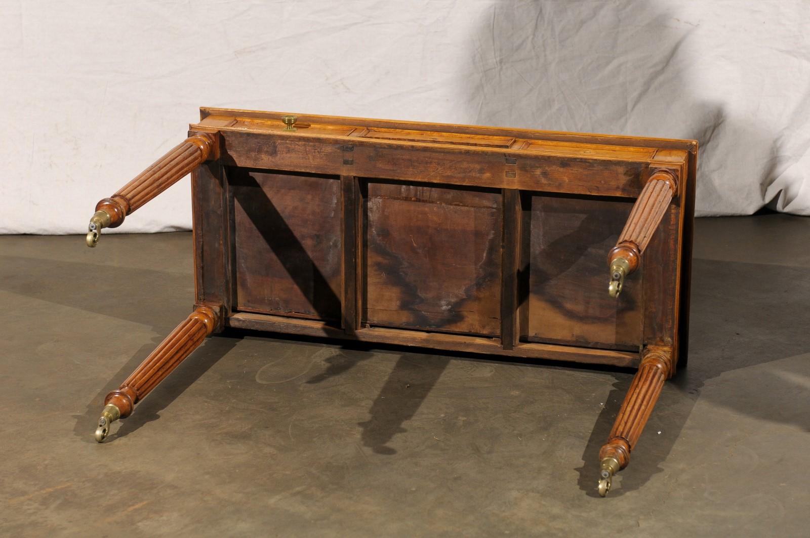 William IV Bird's-Eye Maple Writing Table Desk with Leather Top, circa 1840s 5