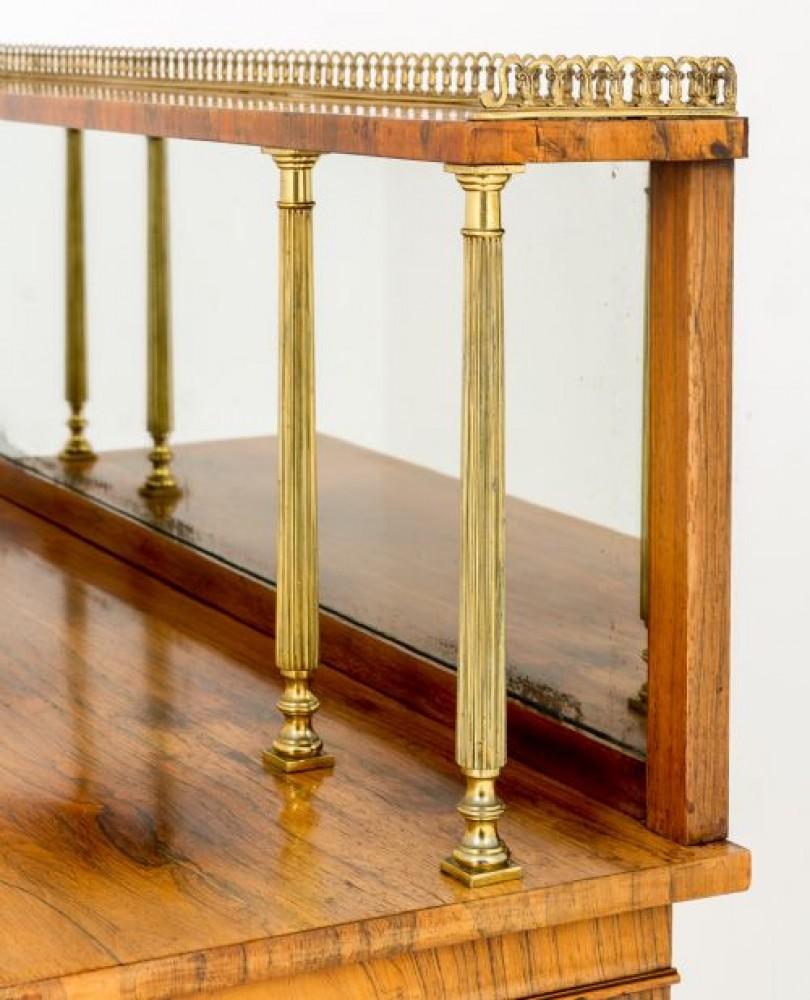 Palissandro Libreria William IV in Rosewood a fronte aperto del XIX secolo, antica in vendita