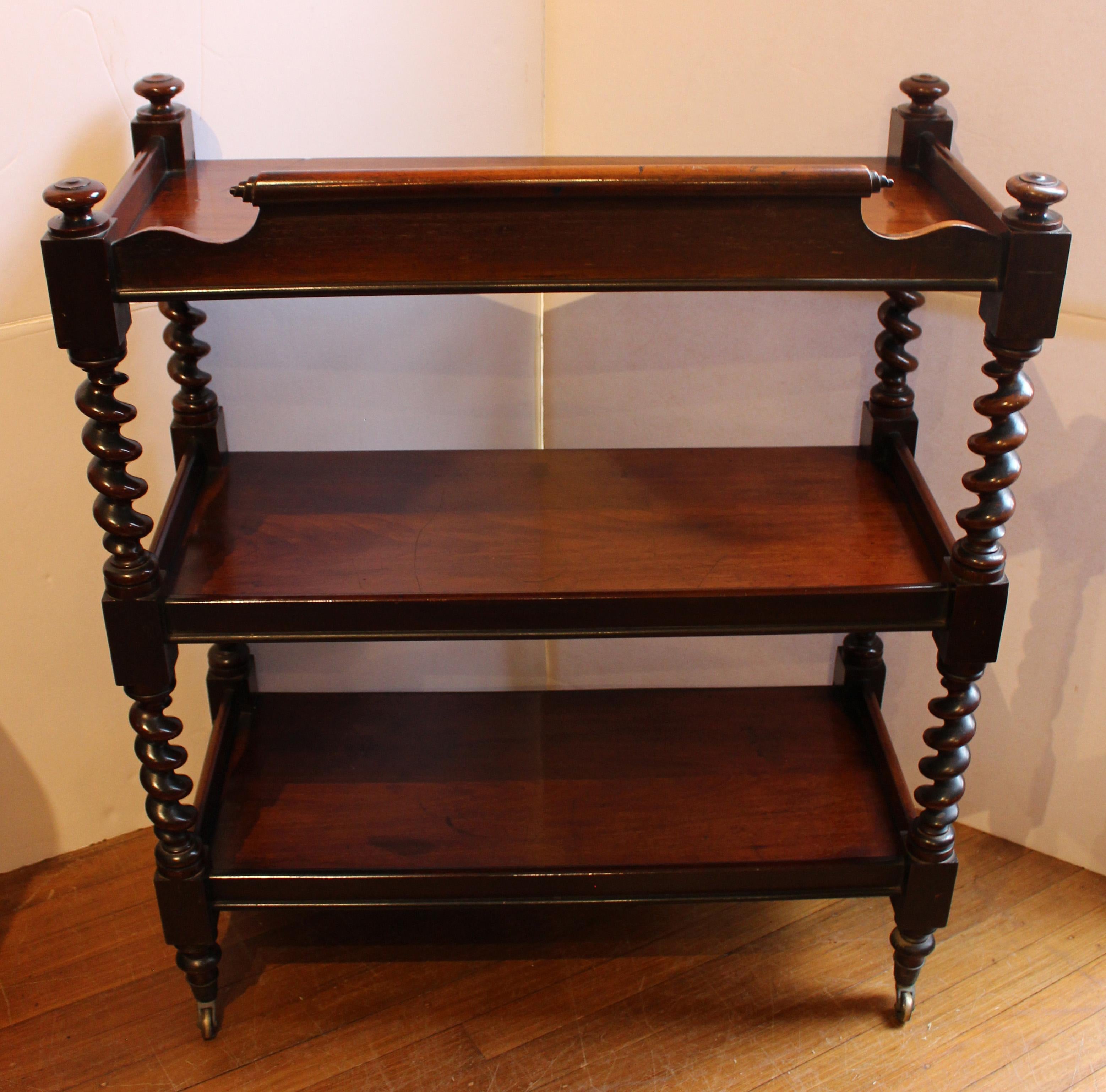 18th Century and Earlier William IV c. 1830 Mahogany Etagere Serving Buffet