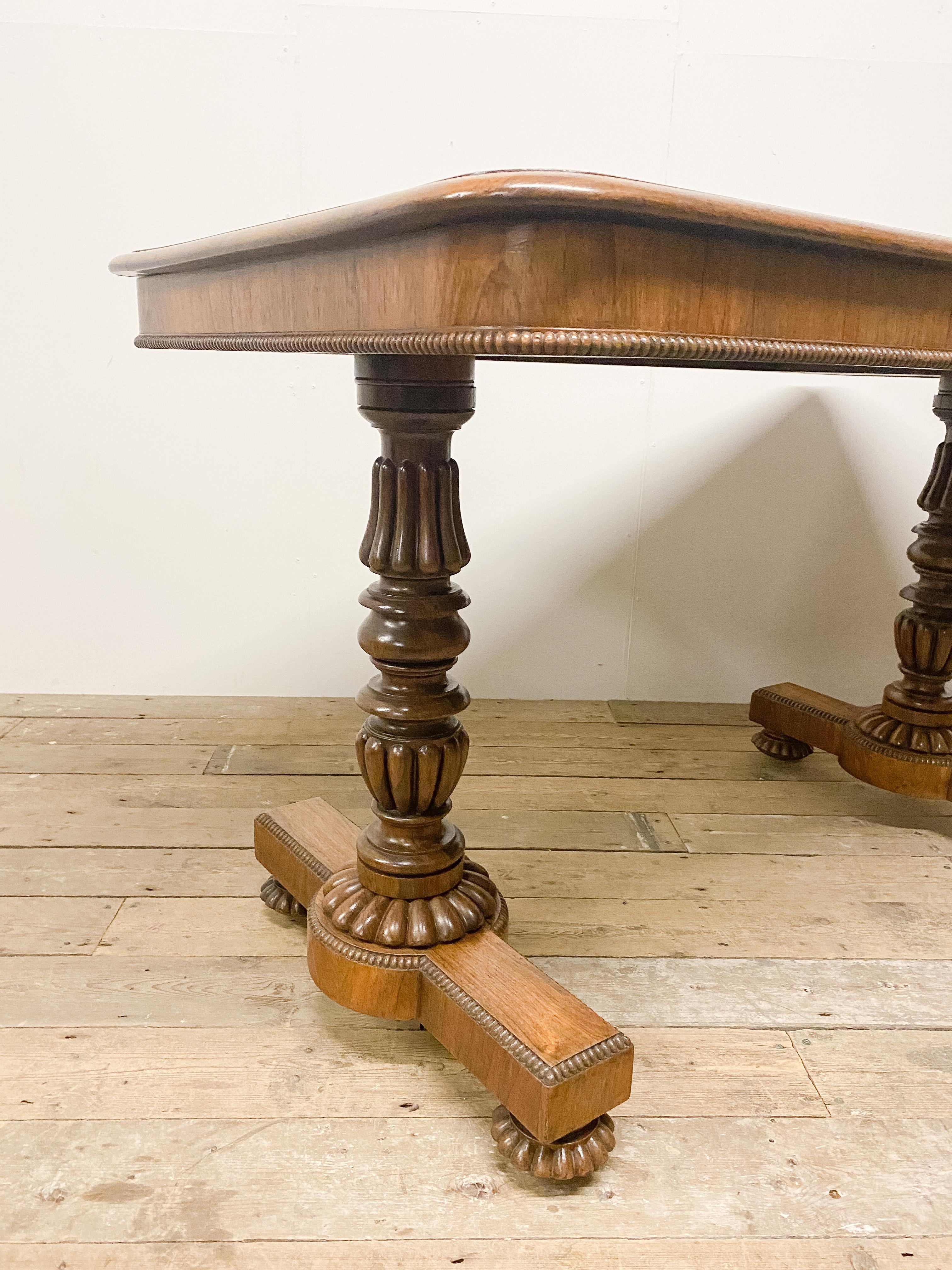A Goncalo Alves library table firmly attributed to Gillows and dating to about 1810. Gillows of Lancaster and London, also known as Gillow & Co., was an English furniture making firm based in Lancaster, Lancashire, and in London. It was founded