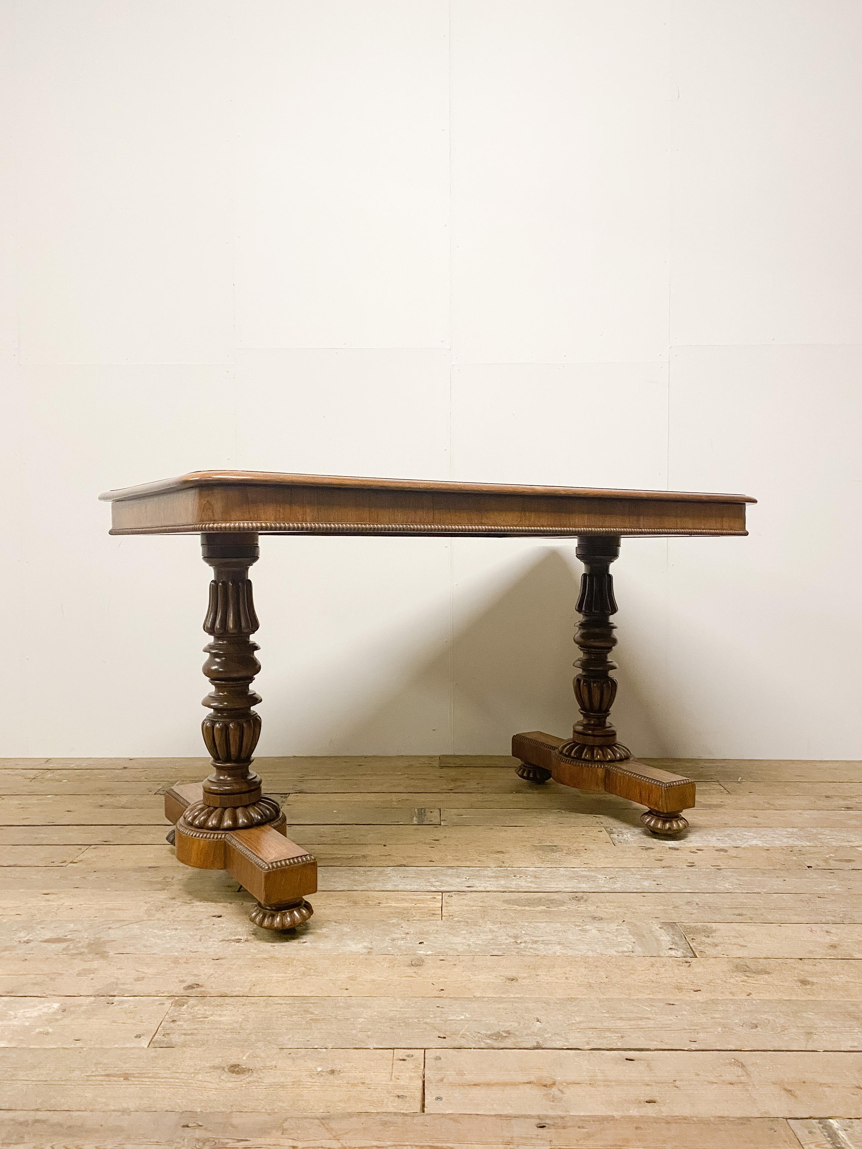 Early 19th Century William IV c1835 Regency Rosewood Library Table by Gillows of Lancaster