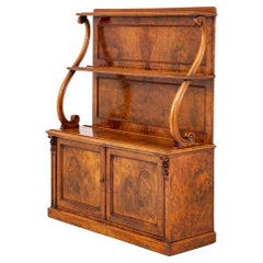 William IV. Schrank Sideboard Wurzelnussholz Walnussholz 19. Jahrhundert