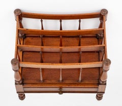 William IV Canterbury Mahogany Magazine Stand, 19th Century