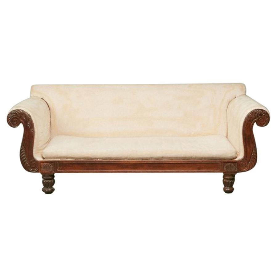 William IV Carved Rosewood Sofa