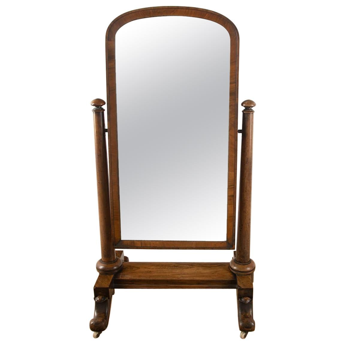 William IV Cheval Mirror