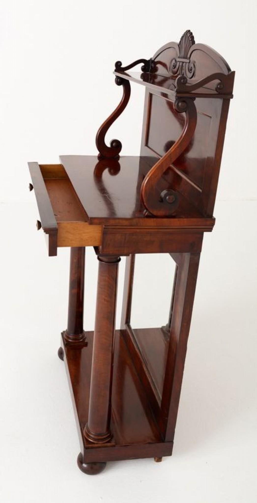 William IV Console Table Mahogany Pier 19th Century In Good Condition For Sale In Potters Bar, GB