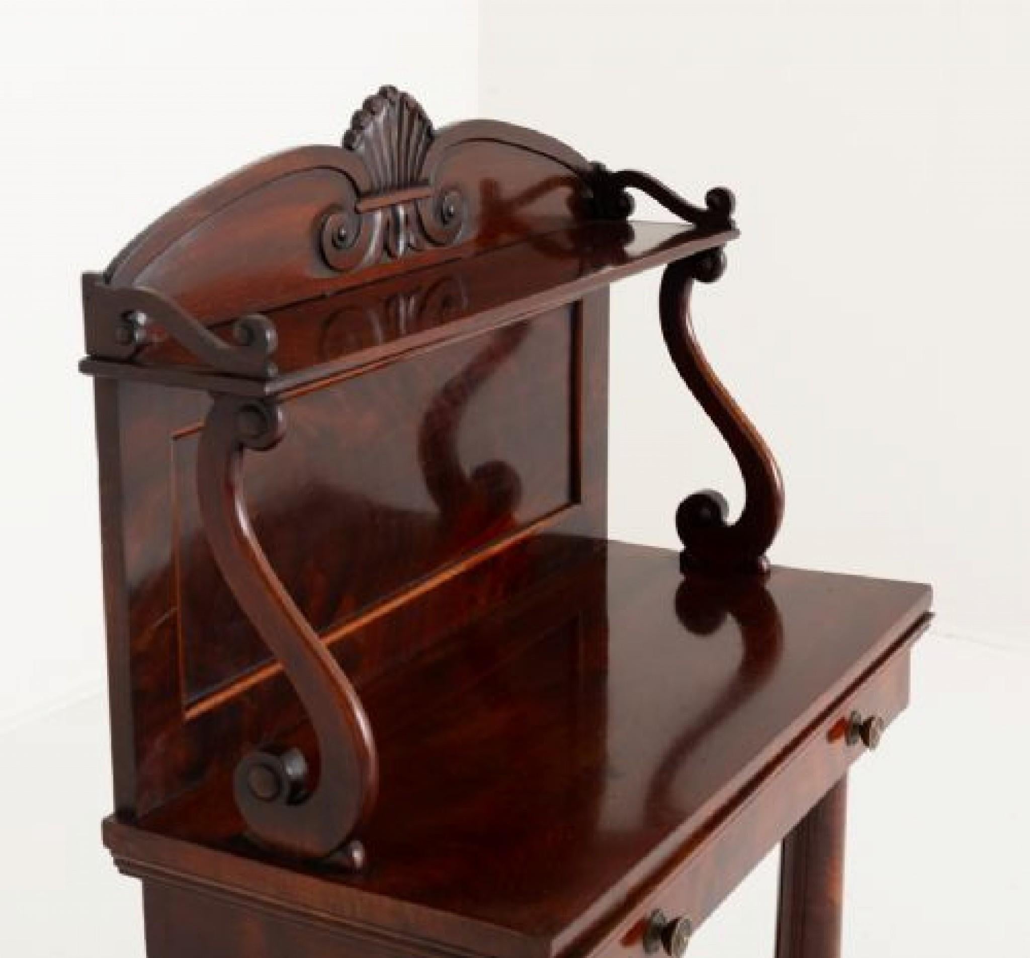 William IV Console Table Mahogany Pier 19th Century For Sale 1