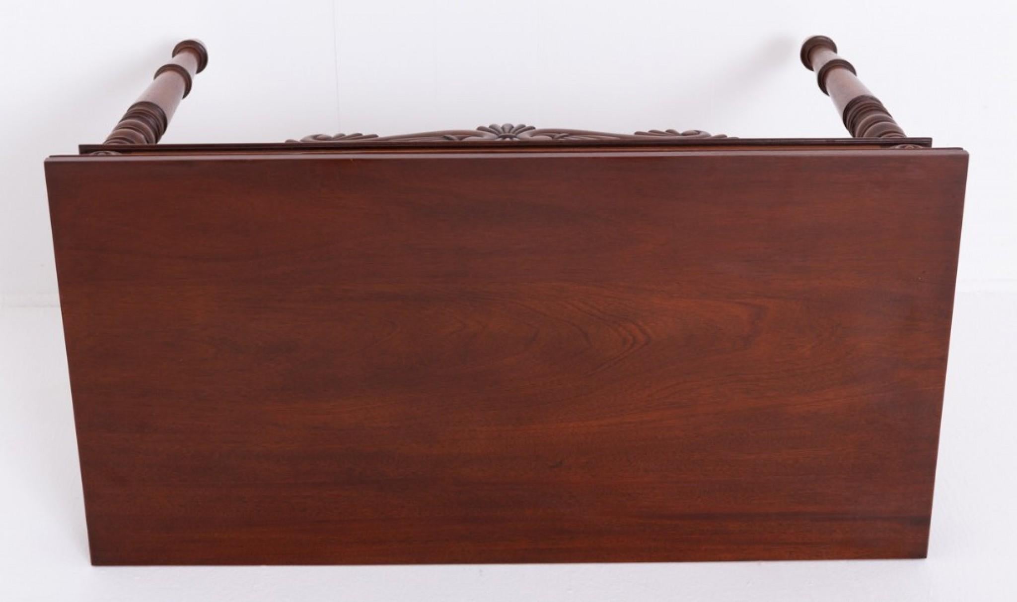 Late 19th Century William IV Console Table Mahogany Side 19th Century For Sale
