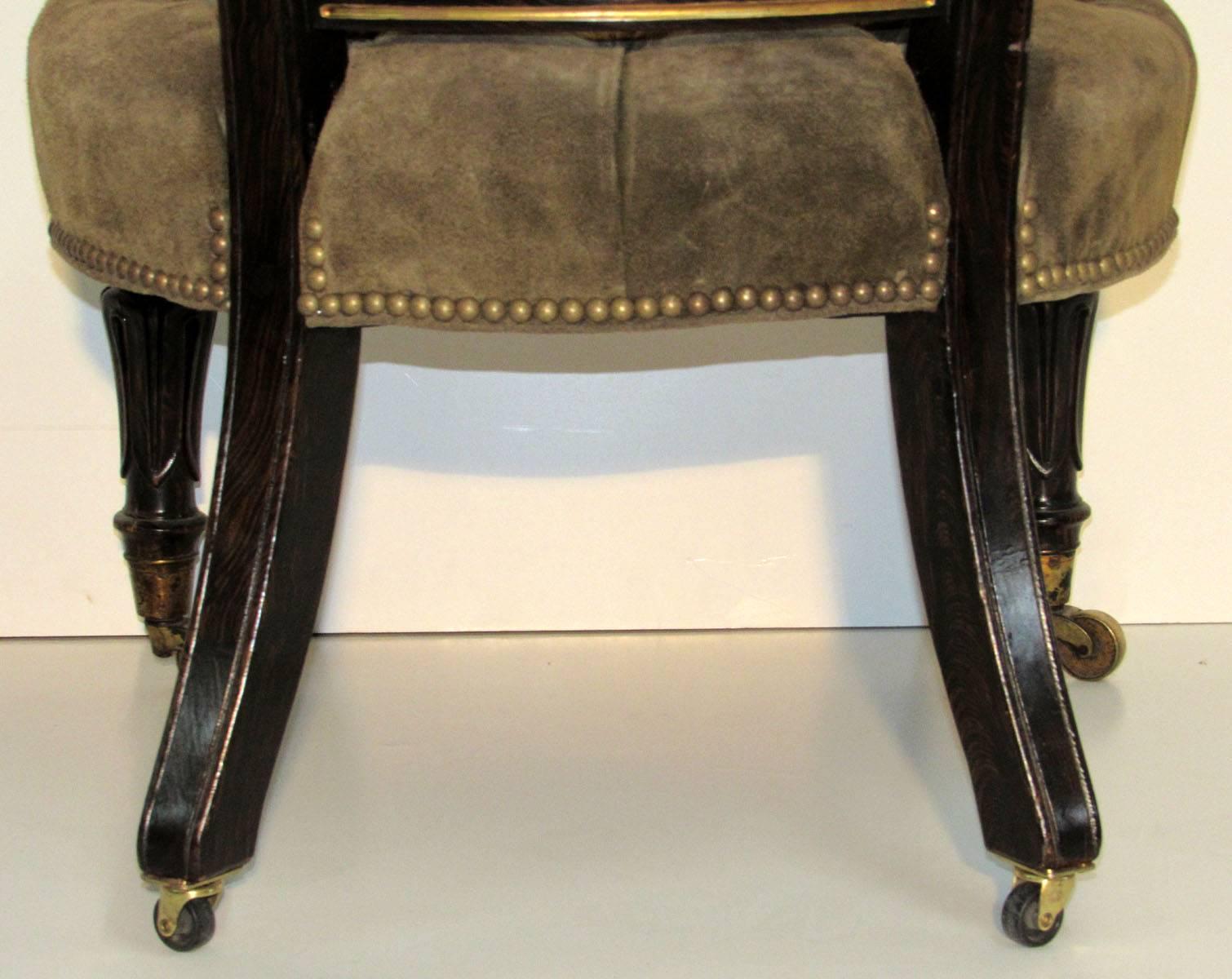 William IV Curved Back Armchair For Sale 7