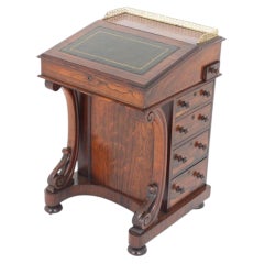 William IV Davenport Desk Period Antique 19th Century