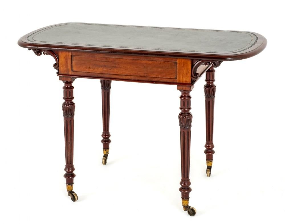 Mahogany William IV Desk Writing Table 19th C For Sale