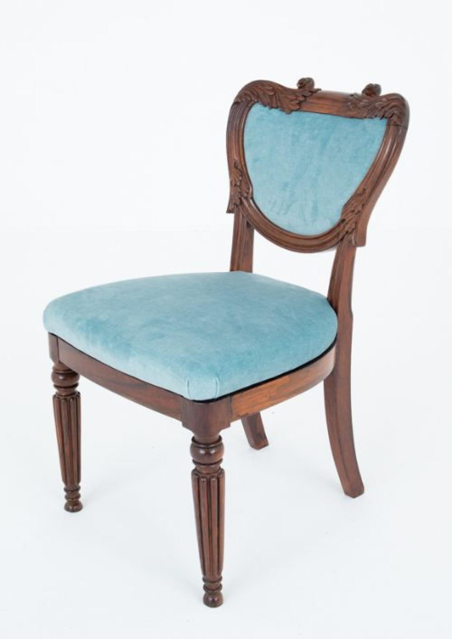 Falegnameria Sedie da pranzo William IV Gambe a gillo in mogano in vendita