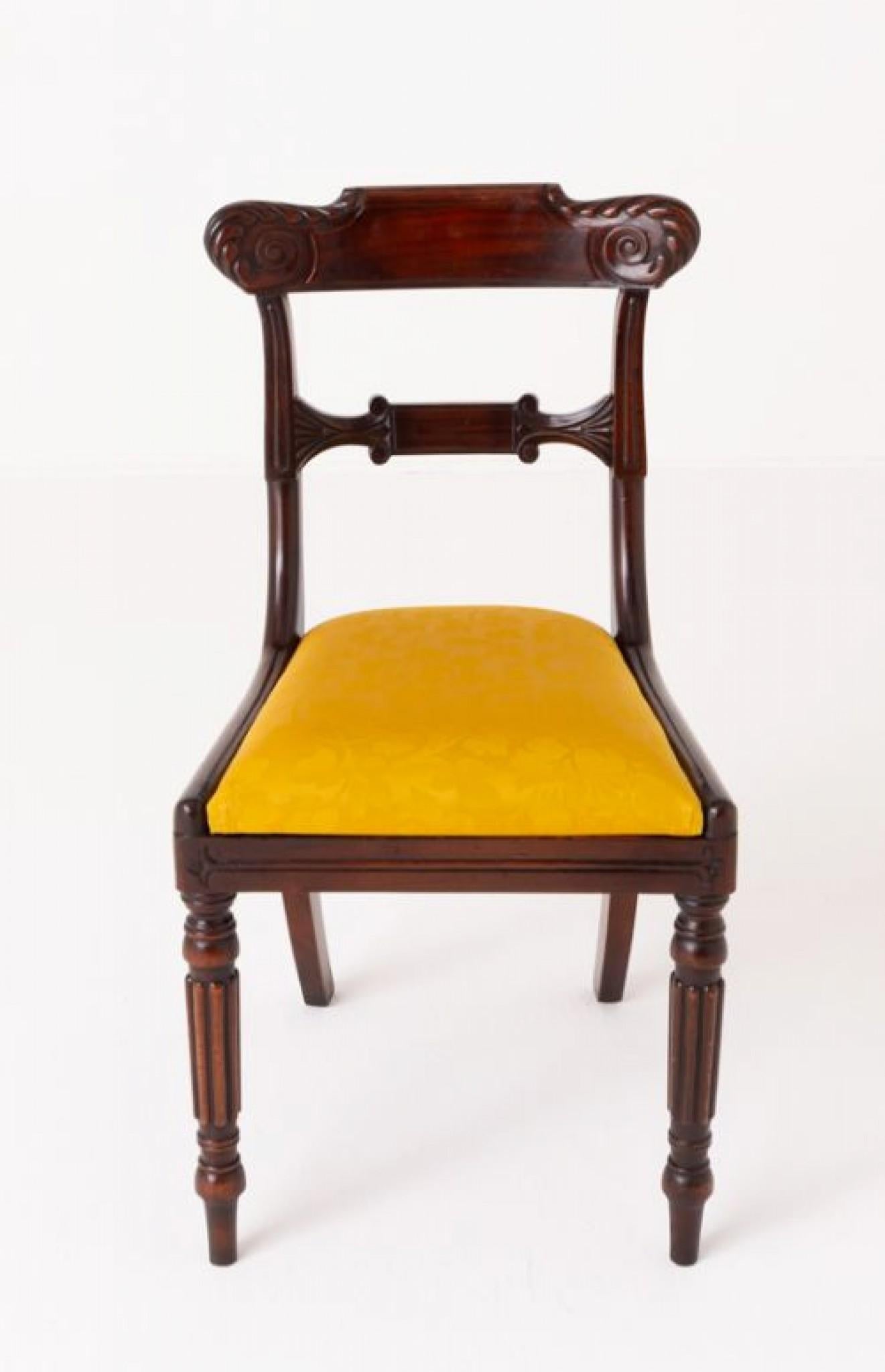 William IV.-Esszimmerstühle, 10er-Set, Mahagoni-Revival (Frühes 20. Jahrhundert) im Angebot