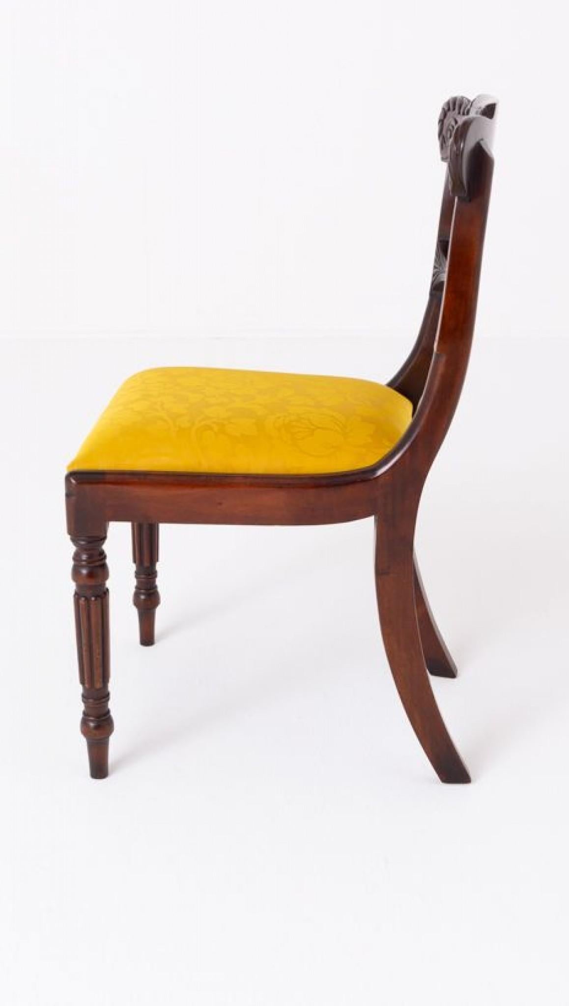 William IV.-Esszimmerstühle, 10er-Set, Mahagoni-Revival im Angebot 1
