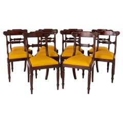 William IV Dining Chairs Set 10 Mahogany Revival