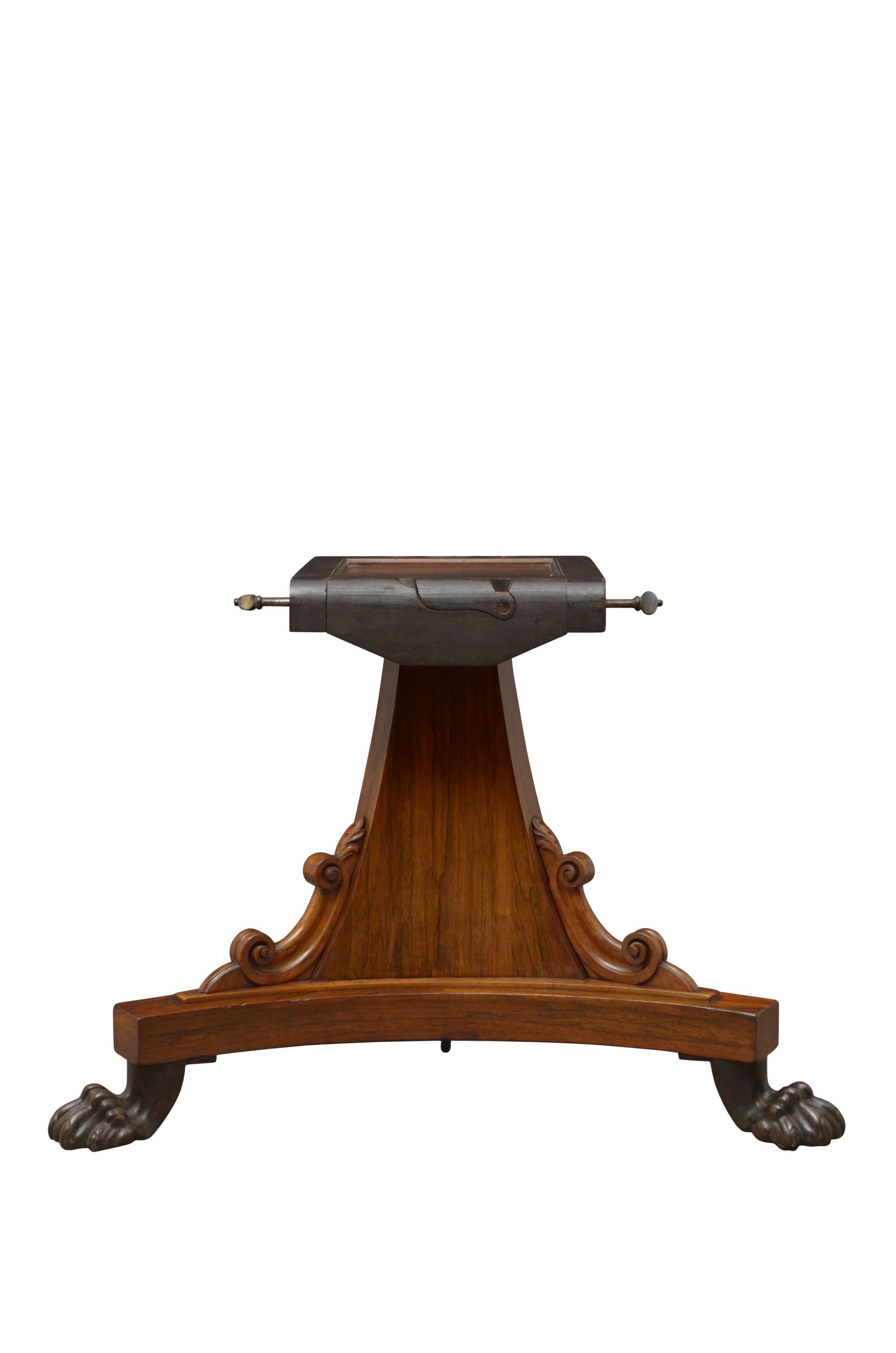 William IV Dining Table Centre Table in Rosewood 8