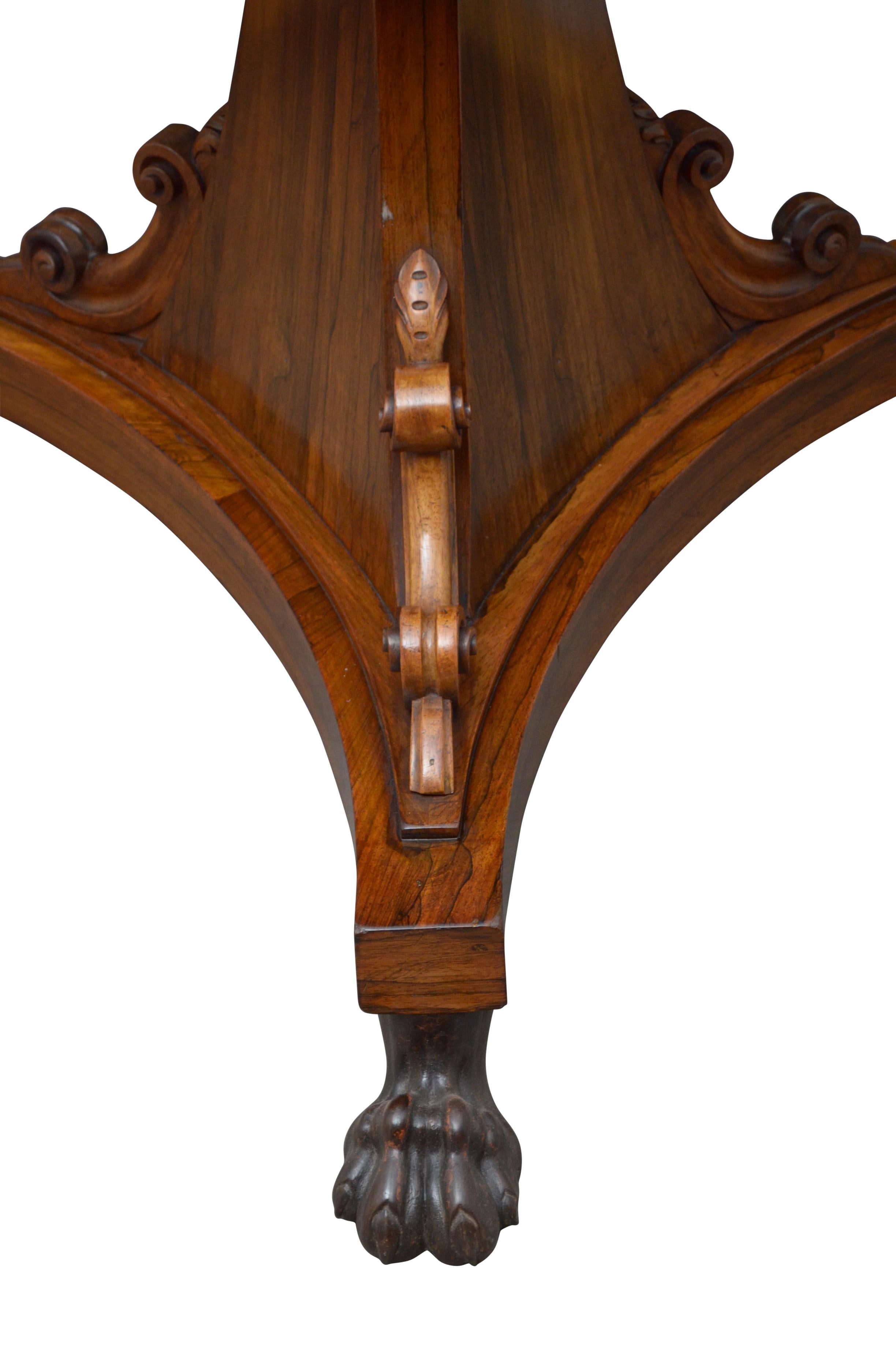 William IV Dining Table Centre Table in Rosewood 12
