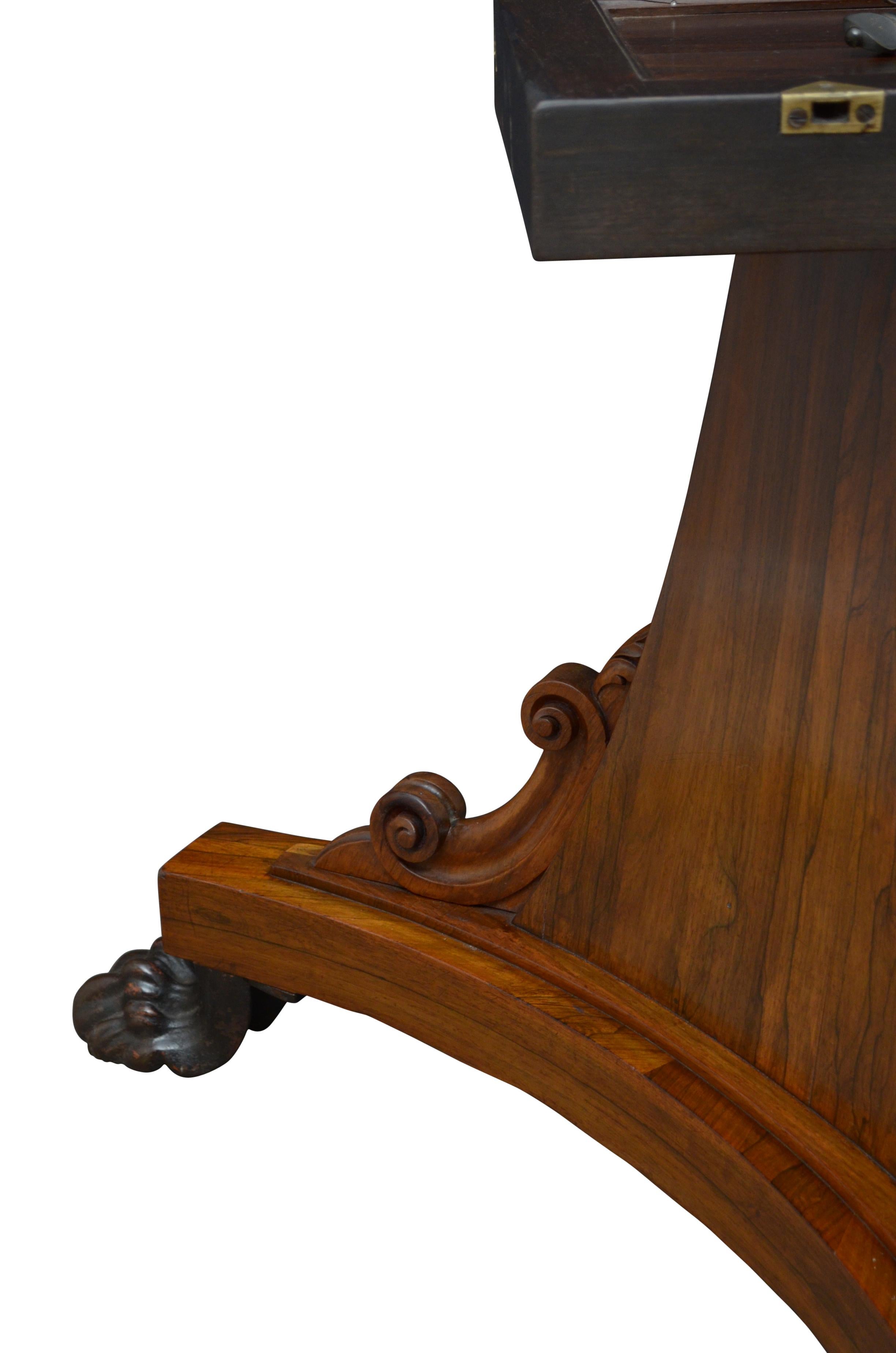 William IV Dining Table Centre Table in Rosewood 13