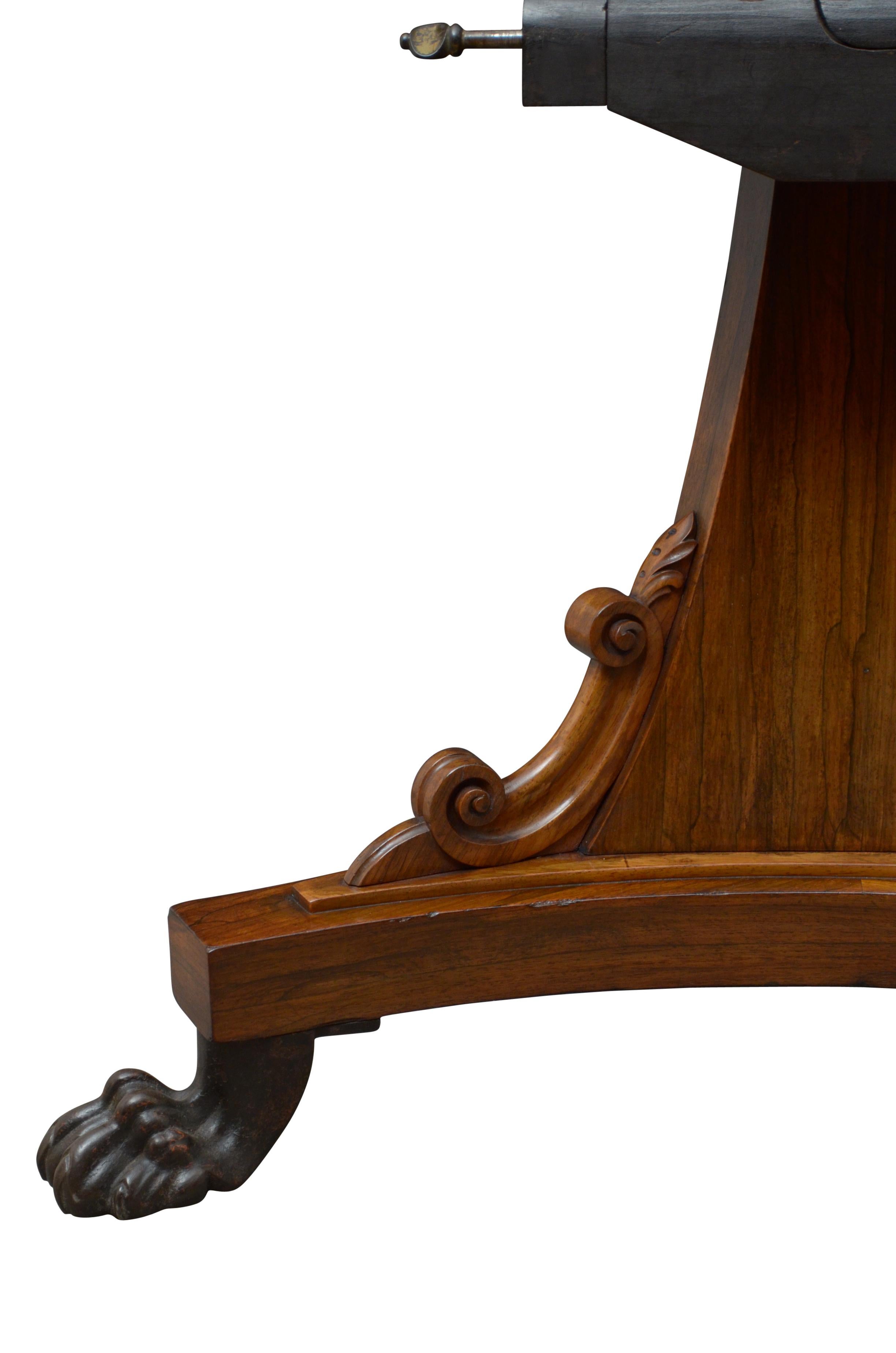 William IV Dining Table Centre Table in Rosewood 14