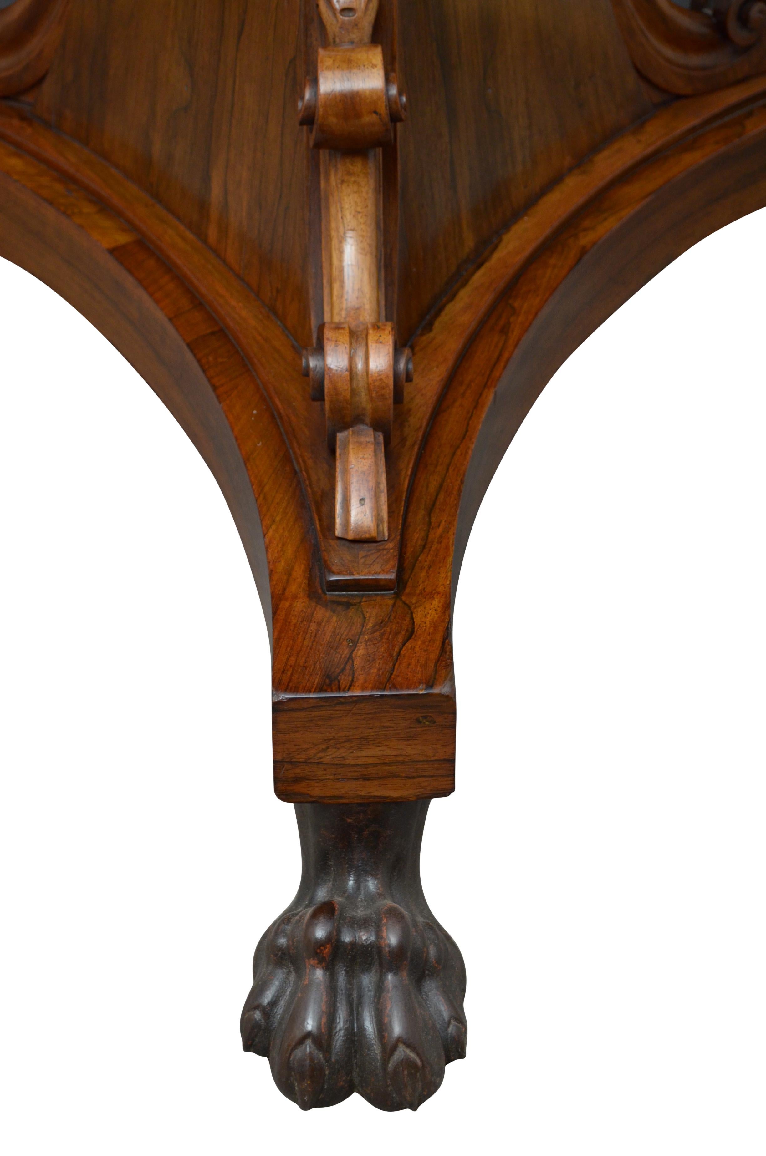 William IV Dining Table Centre Table in Rosewood 15