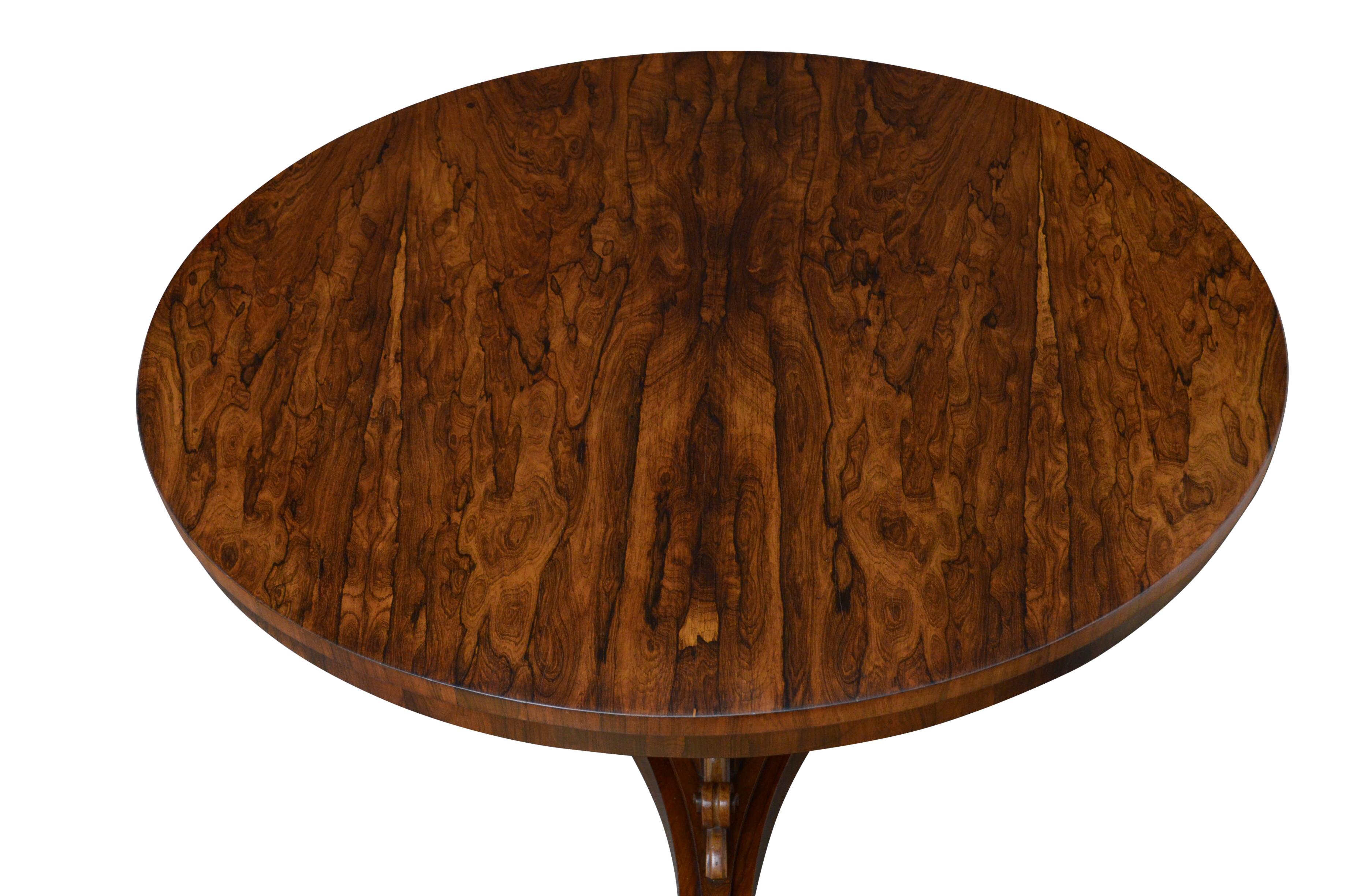 Mid-19th Century William IV Dining Table Centre Table in Rosewood