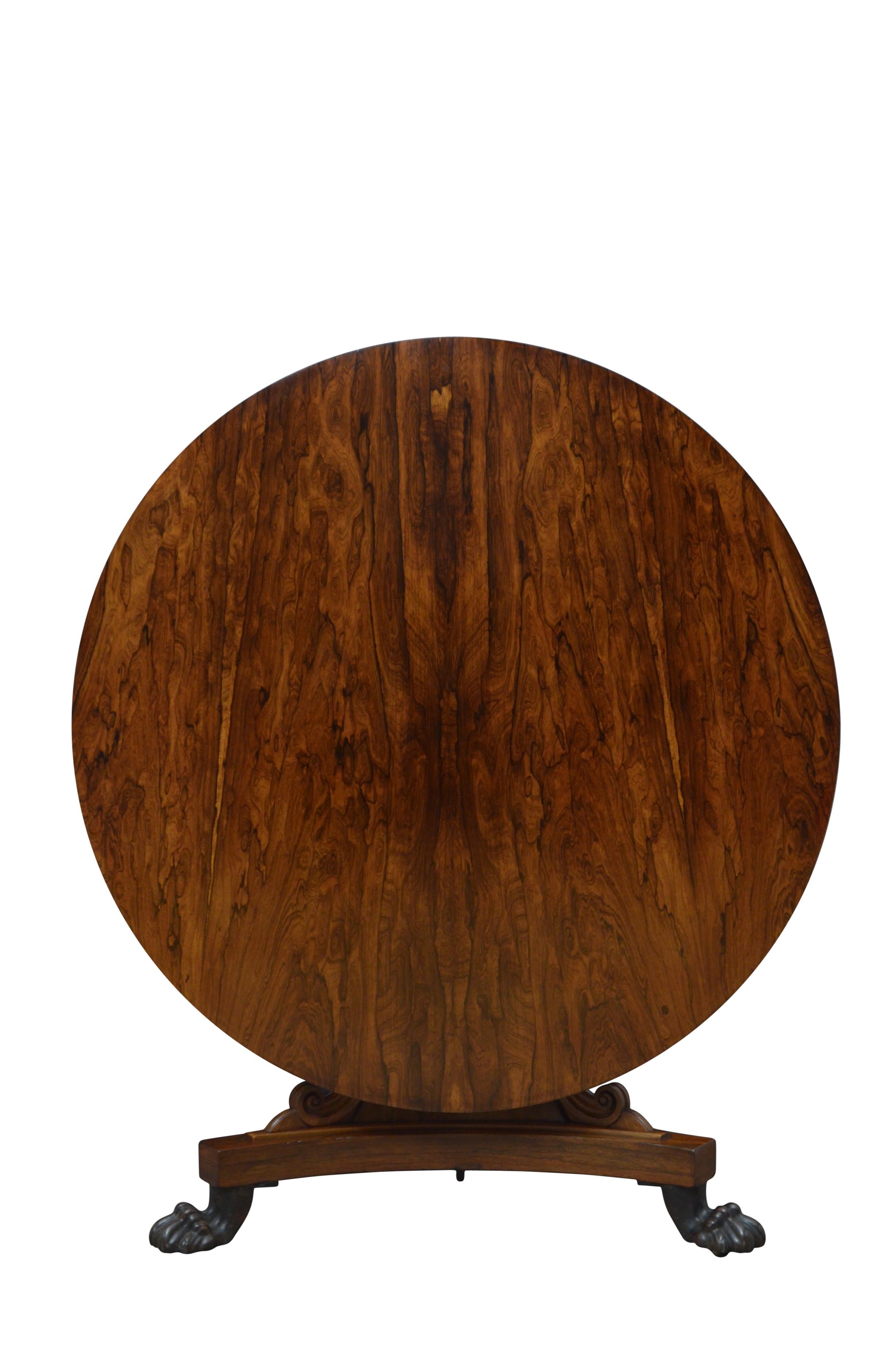 William IV Dining Table Centre Table in Rosewood 4