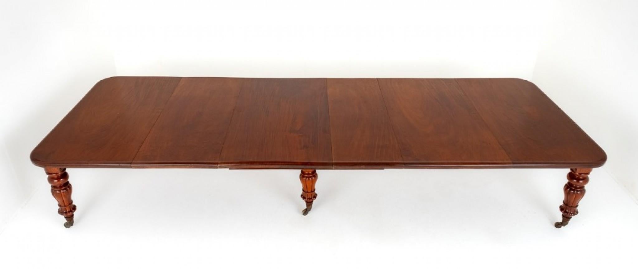 William IV Dining Table Extending Mahogany 19th Century For Sale 1