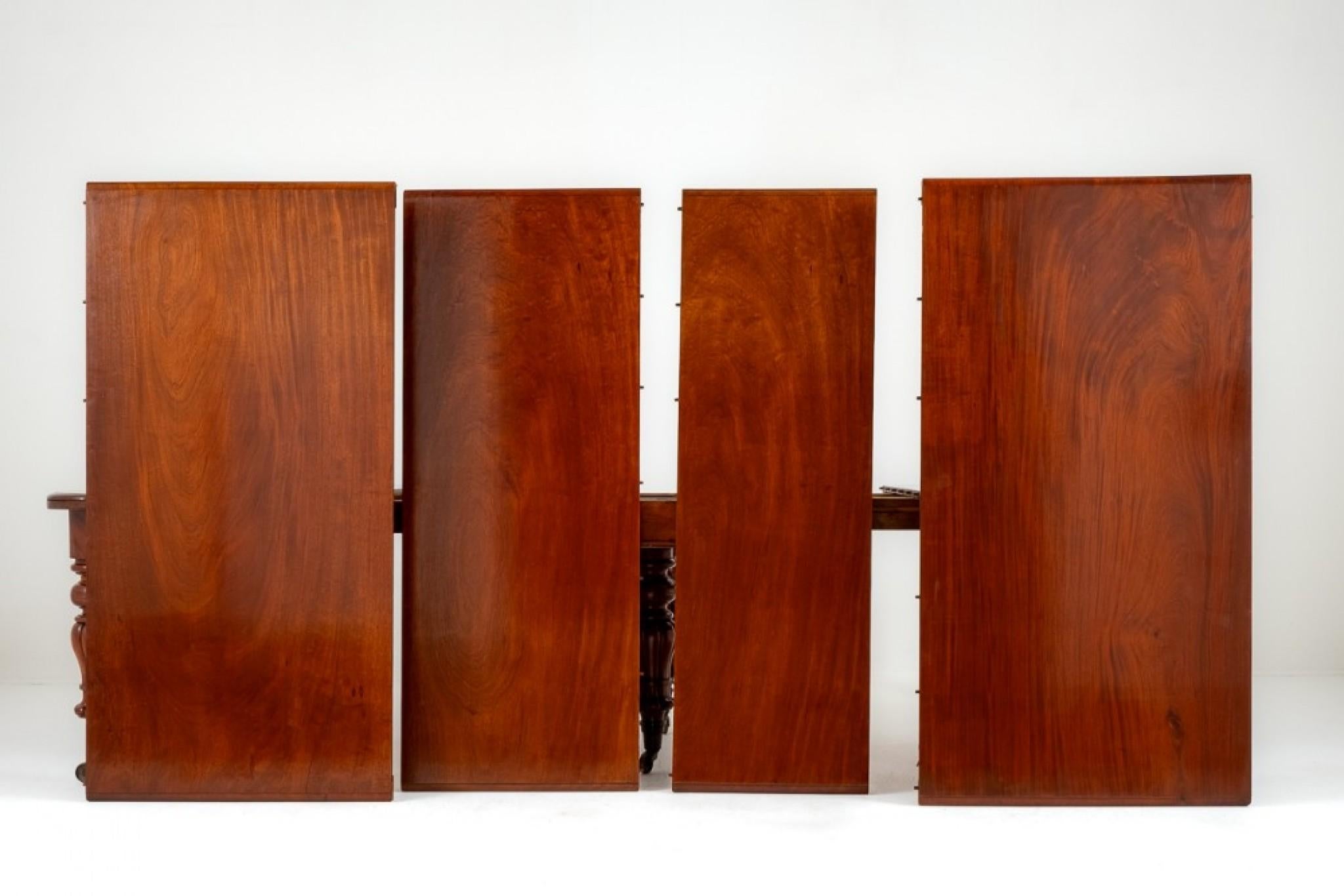 Early 20th Century William IV Dining Table Extending Mahogany 19th Century