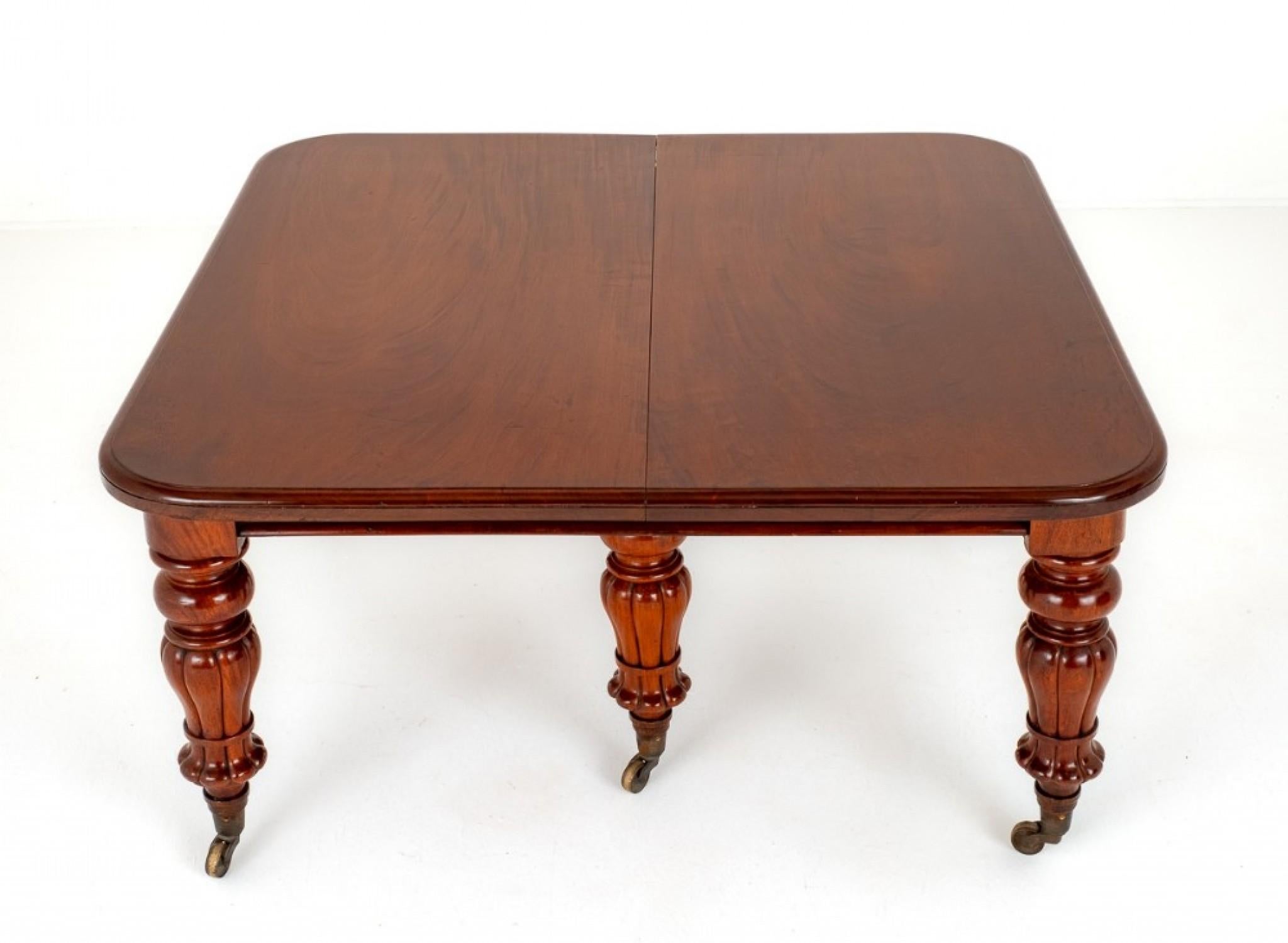William IV Dining Table Extending Mahogany 19th Century 1