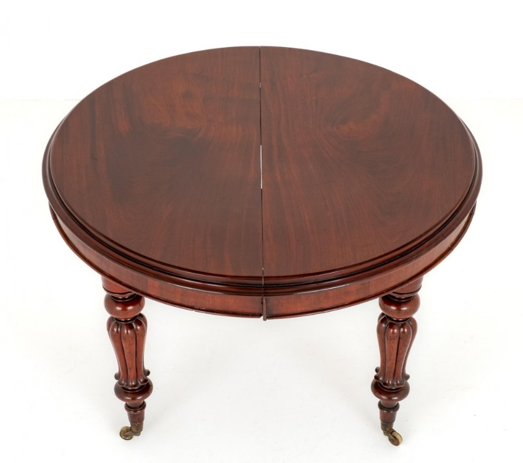 Late 20th Century William IV Dining Table Extending Mahogany For Sale