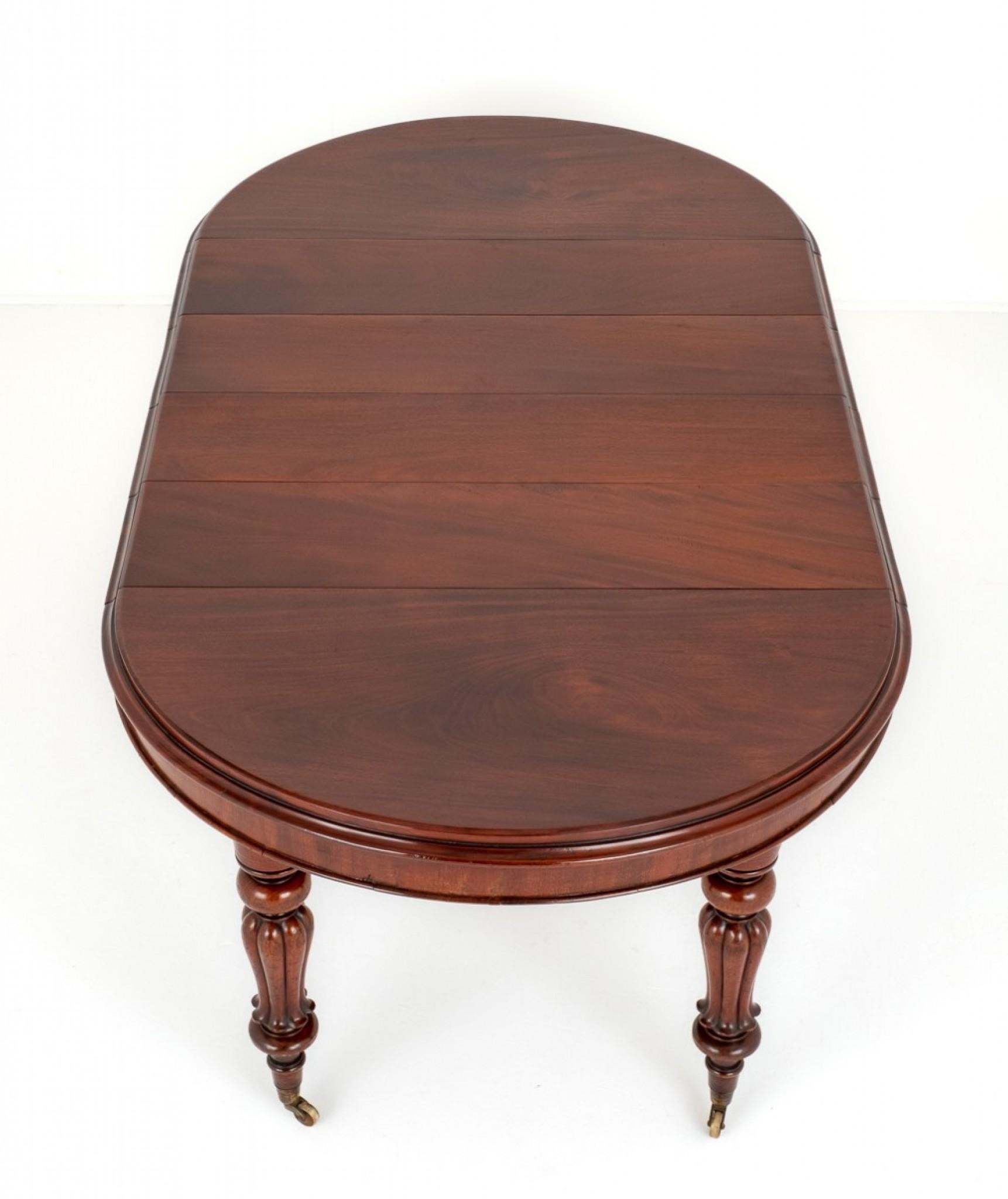 William IV Dining Table Extending Mahogany For Sale 4