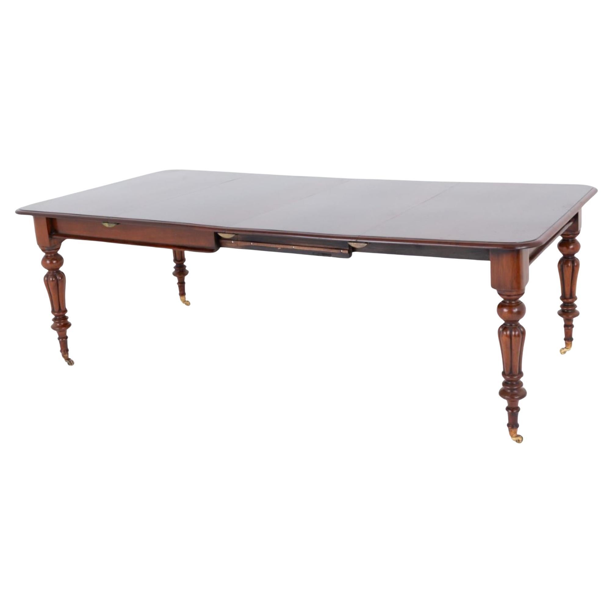 William IV Dining Table Mahogany 10 Seater Extending 19th C For Sale