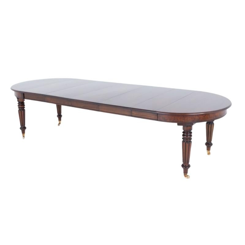 William IV Esstisch Mahagoni Ausziehbar 14 Sitzer im Angebot 3