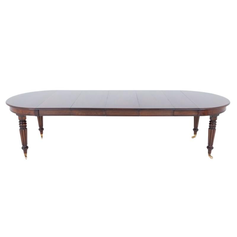William IV Esstisch Mahagoni Ausziehbar 14 Sitzer im Angebot 4
