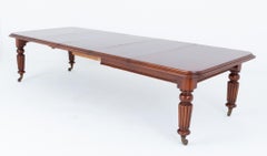 William IV Dining Table Mahogany Extending 14 Seater J Fitter