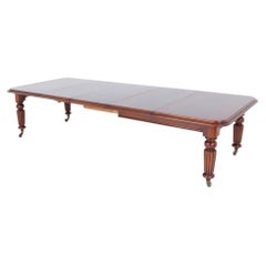 William IV Dining Table Mahogany Extending 14 Seater J Fitter