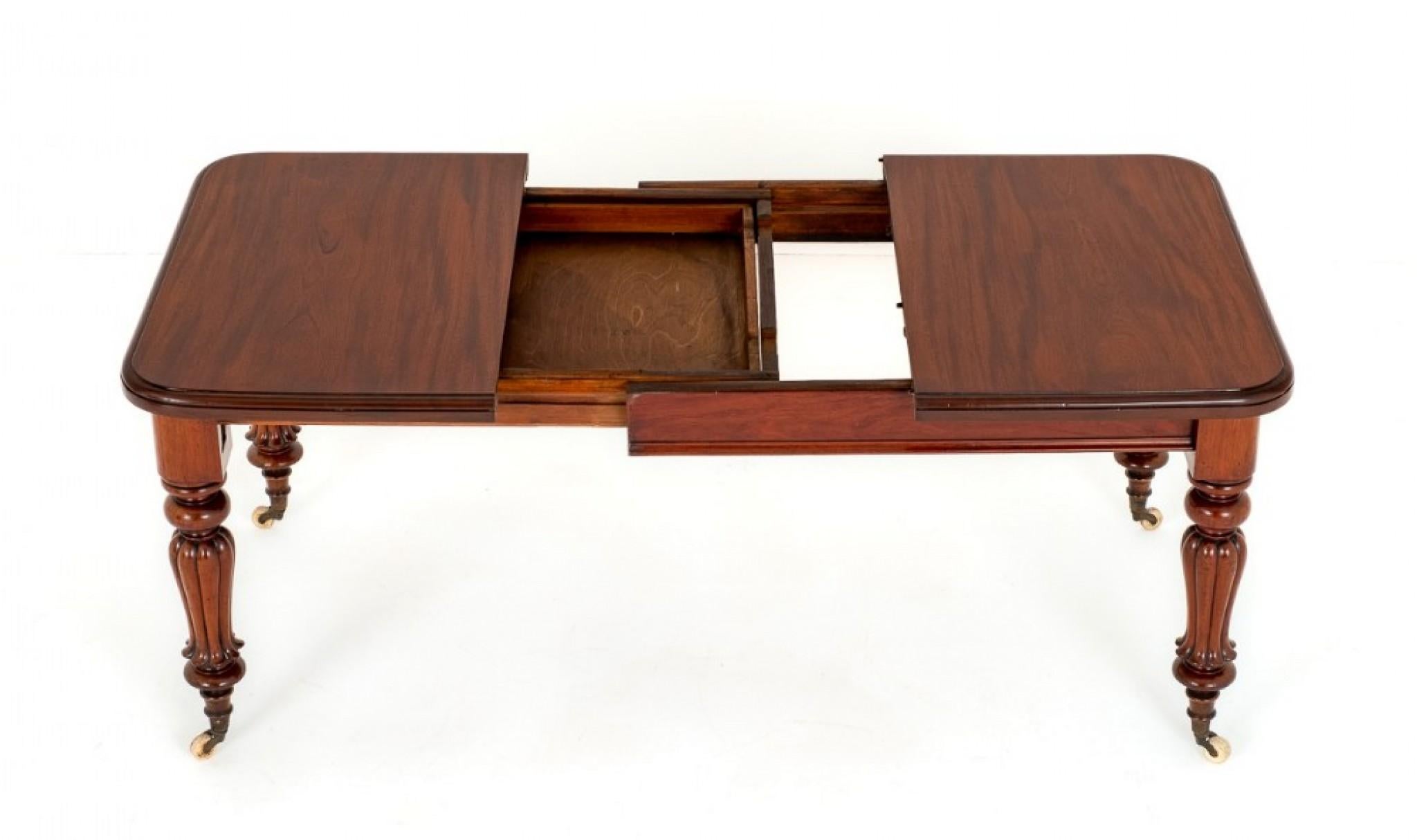 William IV Dining Table Mahogany Extending 6
